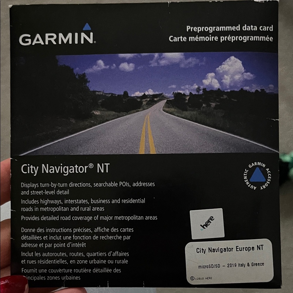 Garmin City Navigator NT with Italy directions